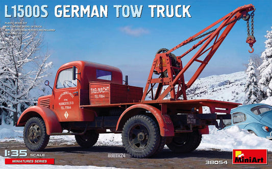 010 - Miniart - 38054 - Mercedes-Benz L1500 S Tow Truck - primary image