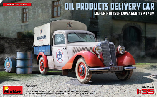 010 - Miniart - 38069 - Mercedes-Benz Typ 170V Pritschenwagen Oil Delivery Truck - primary image