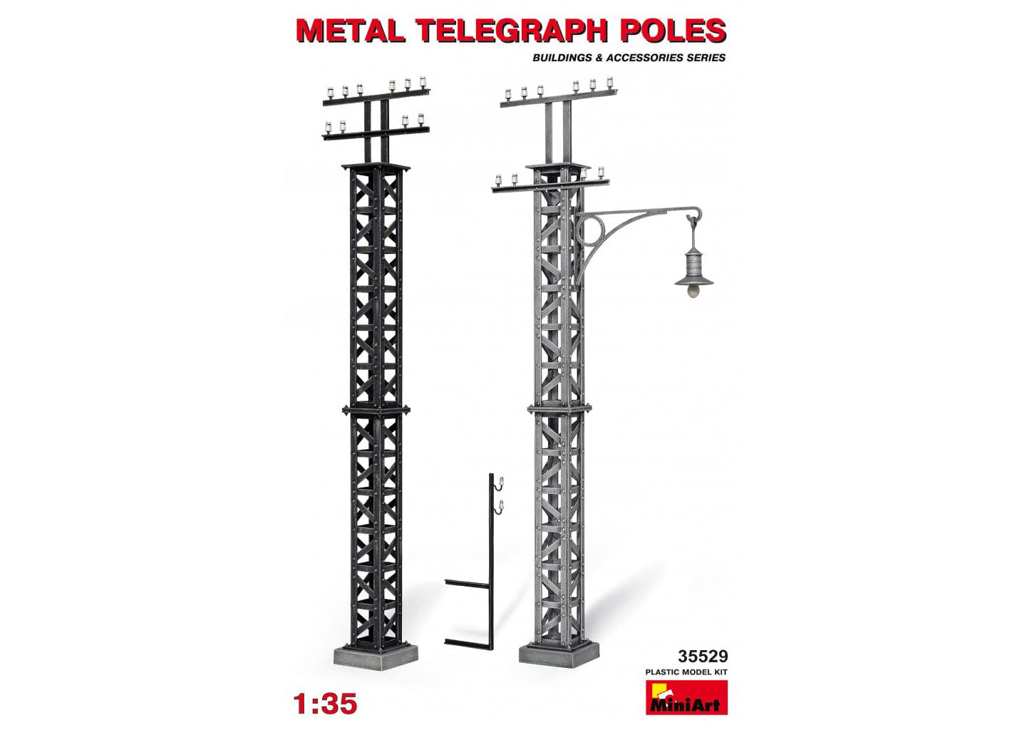 010 - Miniart - 35529 - Metal Telegraph Poles - primary image