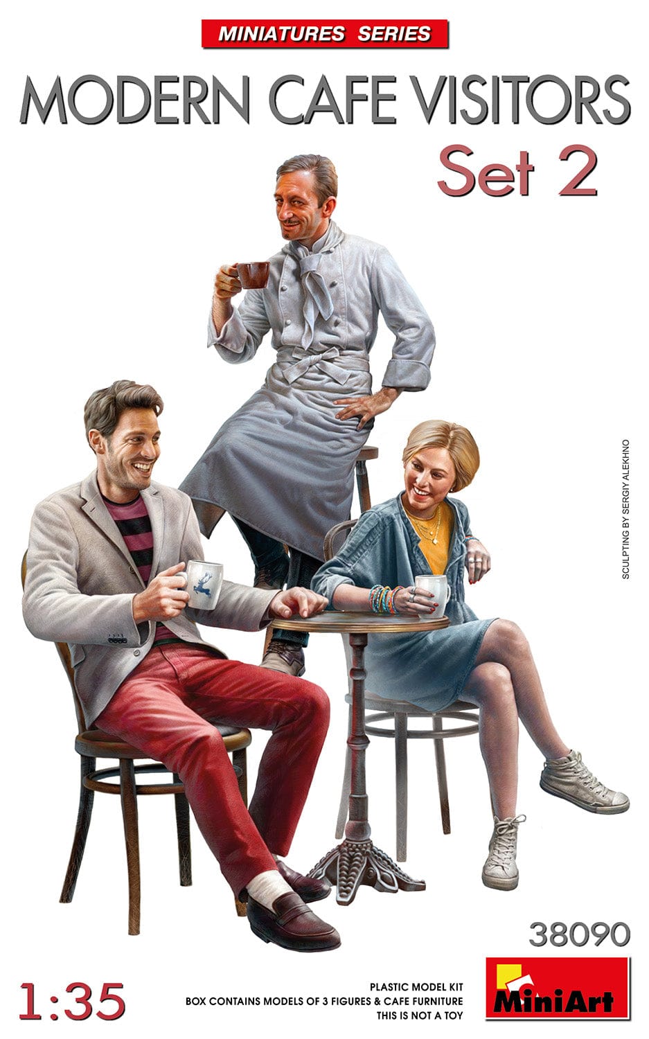 010 - Miniart - 38090 - Modern Cafe Visitors Set 2 - primary image