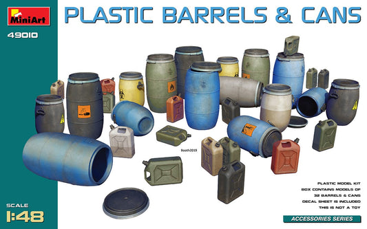 010 - Miniart - 49010 - Plastic Barrels and Cans - primary image