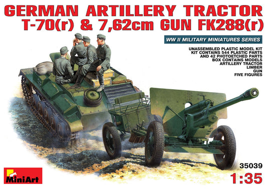 010 - Miniart - 35039 - Pz.Kpfw. T-70 743(r) with FK 288(r) 7.62cm Gun - primary image