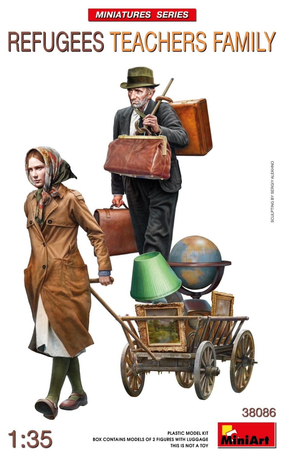 010 - Miniart - 38086 - Refugees and Teacher’s Family - primary image