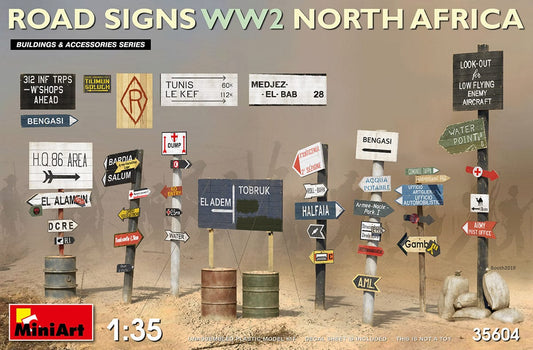 010 - Miniart - 35604 - Road Signs (North Africa) - primary image