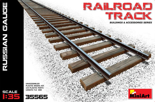 010 - Miniart - 35565 - Russian Gauge Railway Track - primary image
