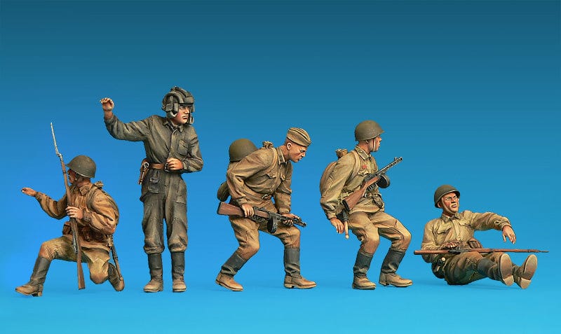 Miniart - 35281 - Soviet Soldier Riders [special edition] - painted model