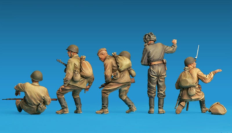 Miniart - 35281 - Soviet Soldier Riders [special edition] - painted model