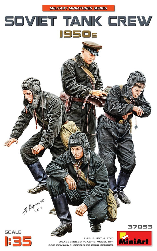 Miniart 1/35 scale Soviet Tank Crew (1950s) tank crew plastic model kit ...