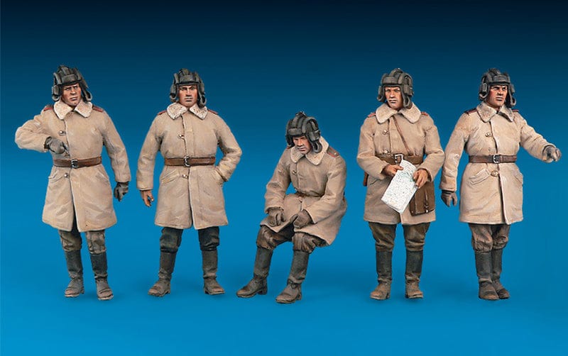 700 - Miniart - 35244 - Soviet Tank Crew (winter) [special edition] - painted model