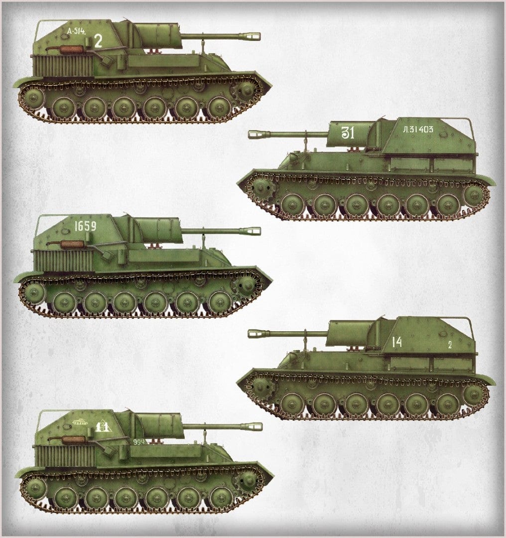 300 - Miniart - 35262 - SU-76M with Crew [special edition] - paint schemes