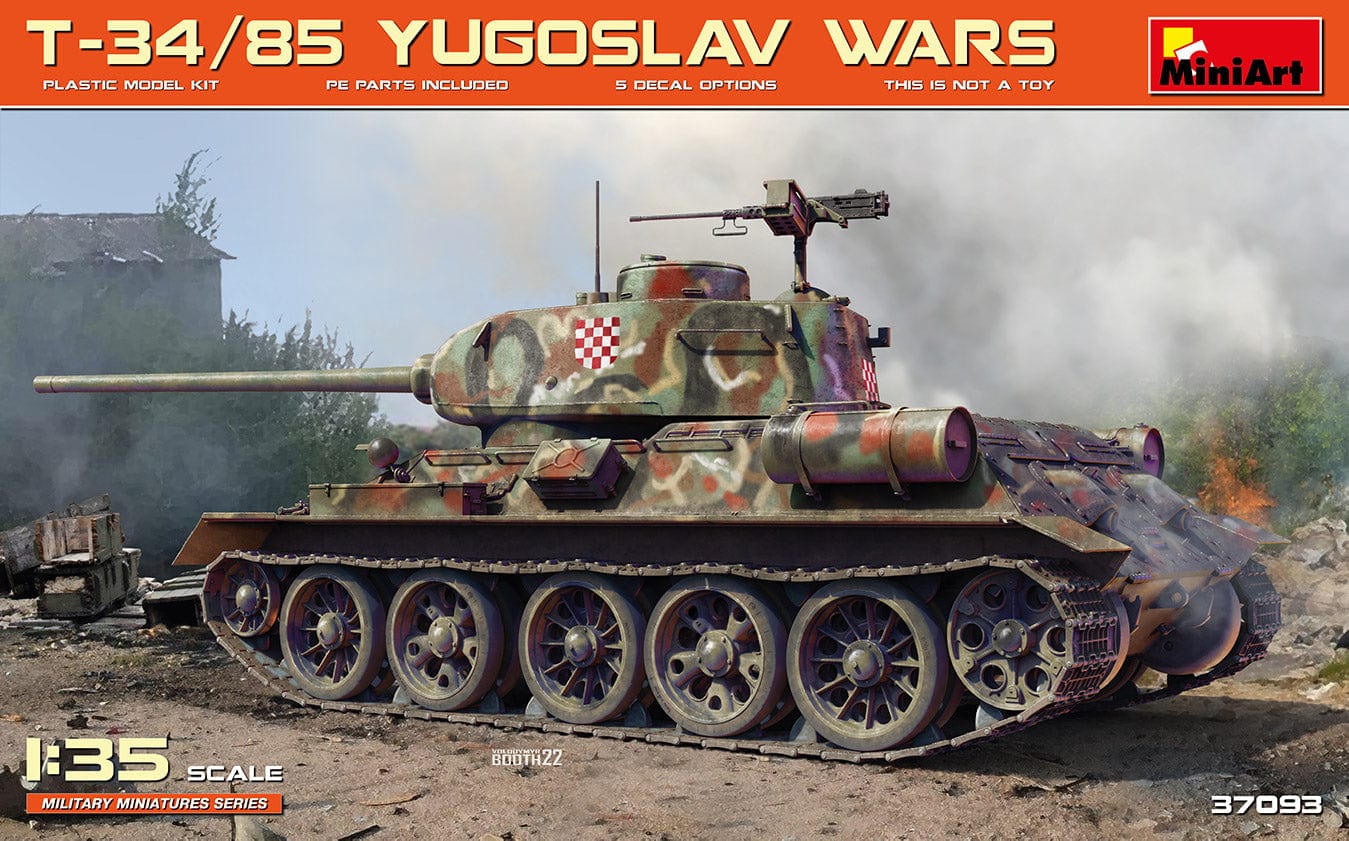010 - Miniart - 37093 - T-34-85 (Yugoslav Wars) - primary image