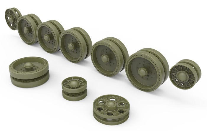 500 - Miniart - 35239 - T-34 Models 1942-43 Wheels Set - digital model