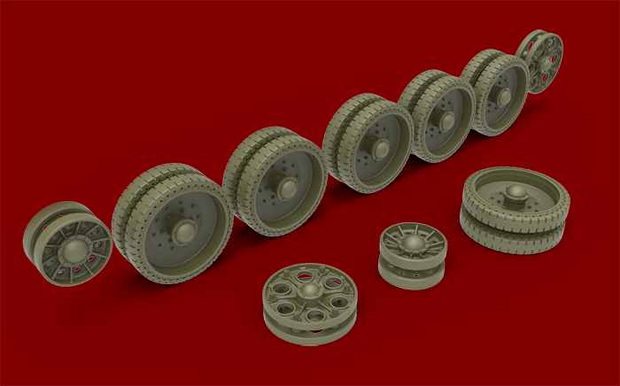 500 - Miniart - 35236 - T-34 obr. 1942 Wheels Set - digital model