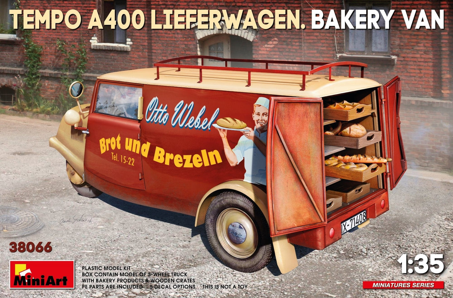 010 - Miniart - 38066 - Tempo A400 Lieferwagen Bread Delivery Van - primary image