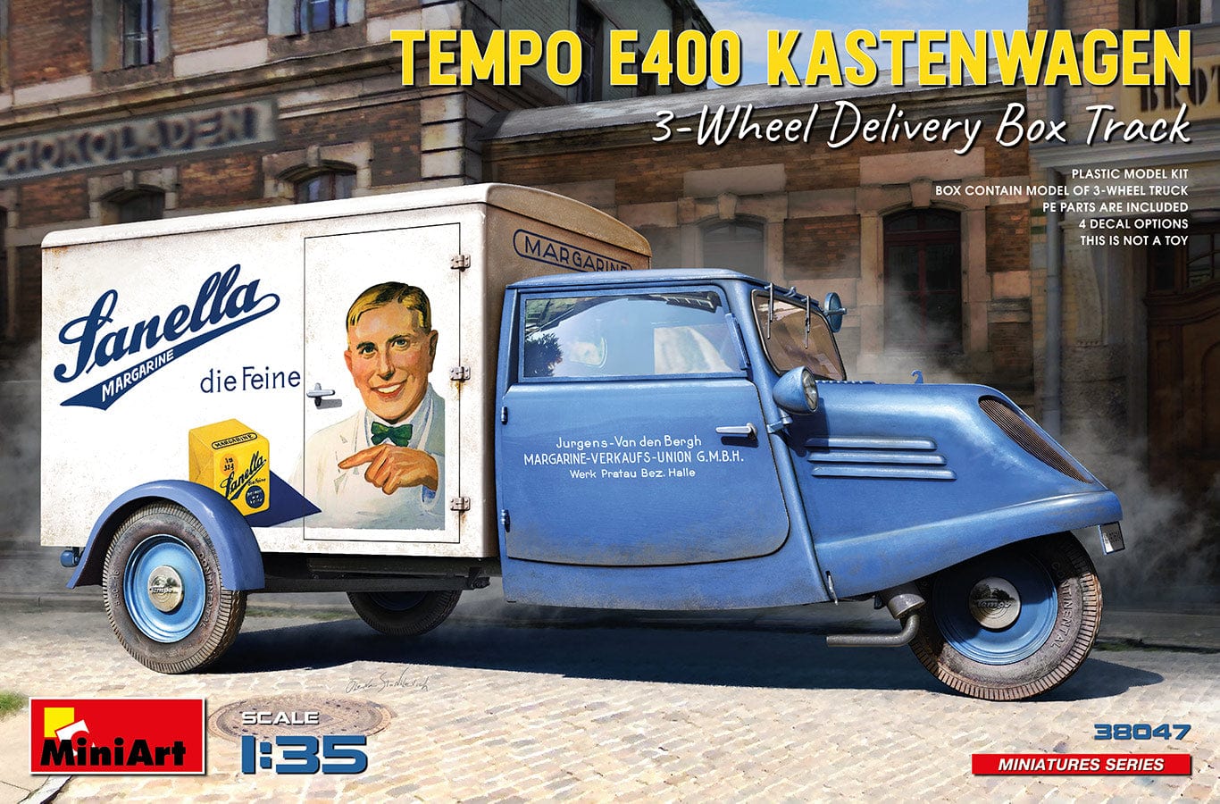 010 - Miniart - 38047 - Tempo E400 Kastenwagen Delivery Box Van - primary image