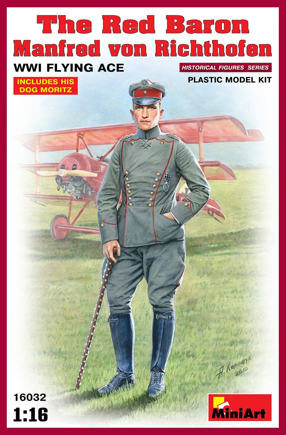 Paper Model Red Baron Miniart 1/16 scale The Red Baron, Manfred von Richthofen pilot with ...