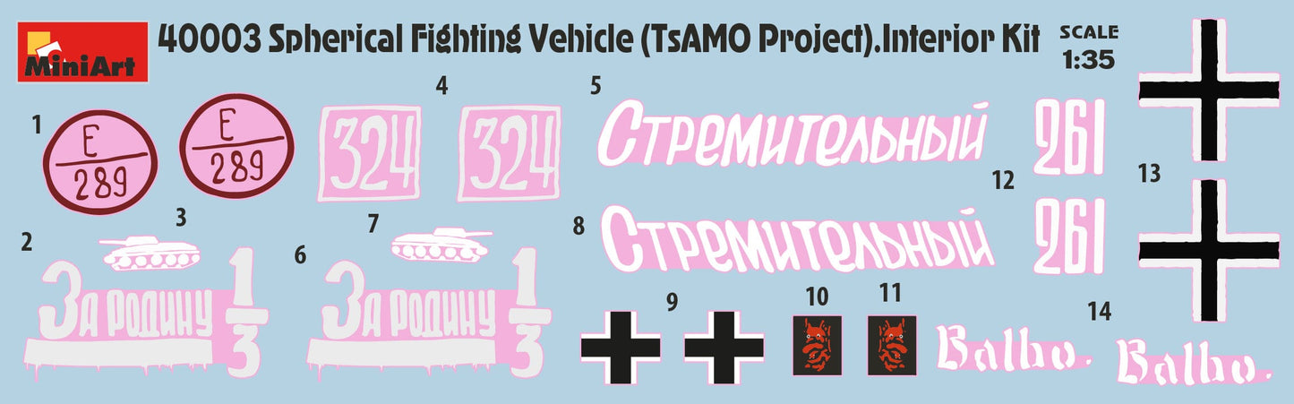 400 - Miniart - 40003 - TsAMO Project - decals