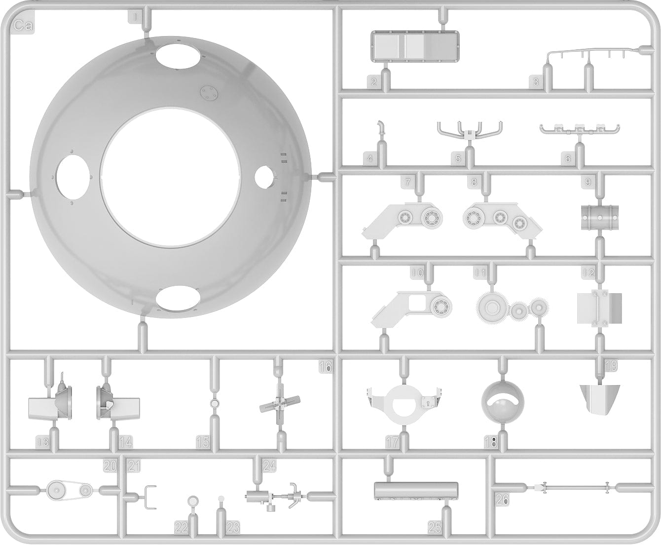200 - Miniart - 40003 - TsAMO Project - sprue