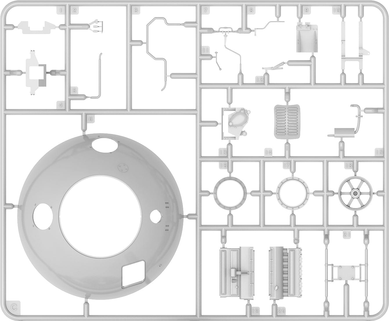 201 - Miniart - 40003 - TsAMO Project - sprue