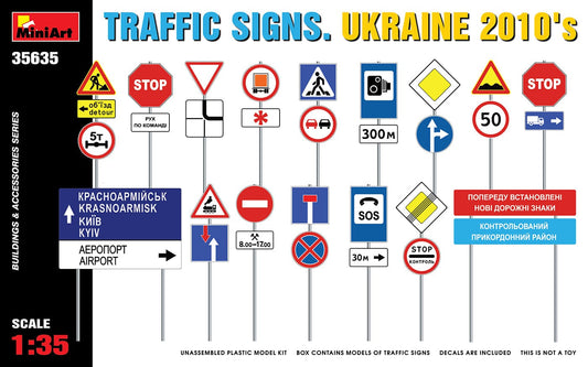 010 - Miniart - 35635 - Ukrainian Traffic Signs (2010s) - primary image