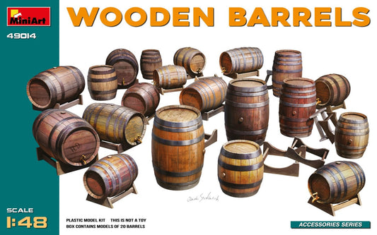 010 - Miniart - 49014 - Wooden Barrels - primary image