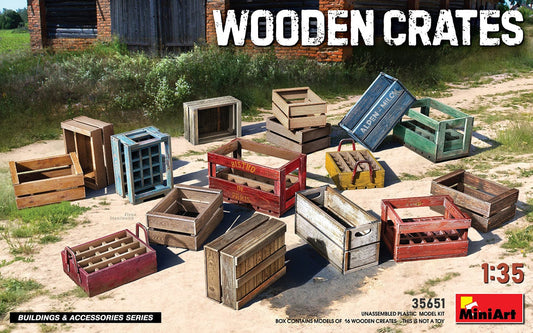 010 - Miniart - 35651 - Wooden Crates  - primary image