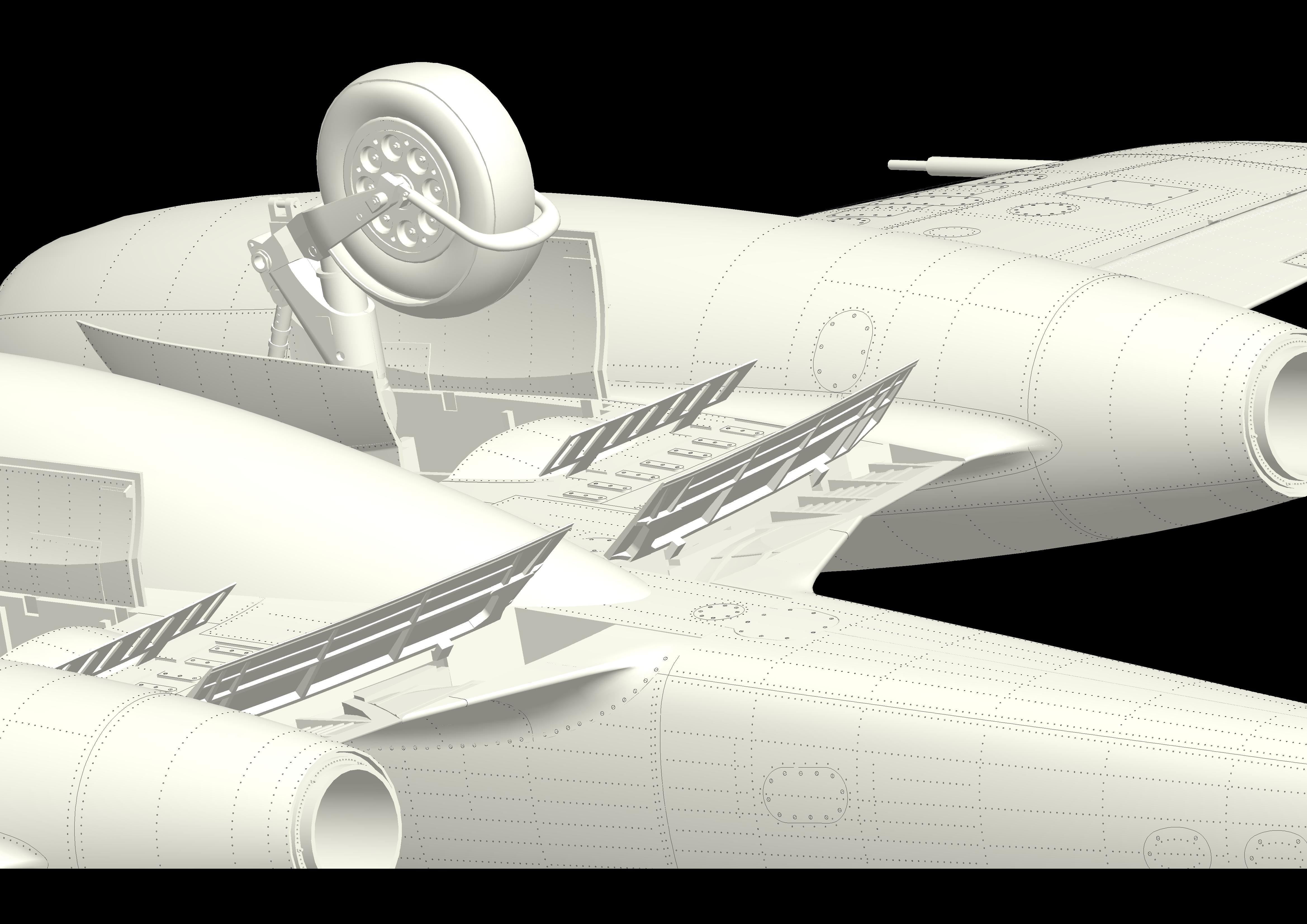 HK Models - 01E006 - Gloster Meteor F.4 - digital model