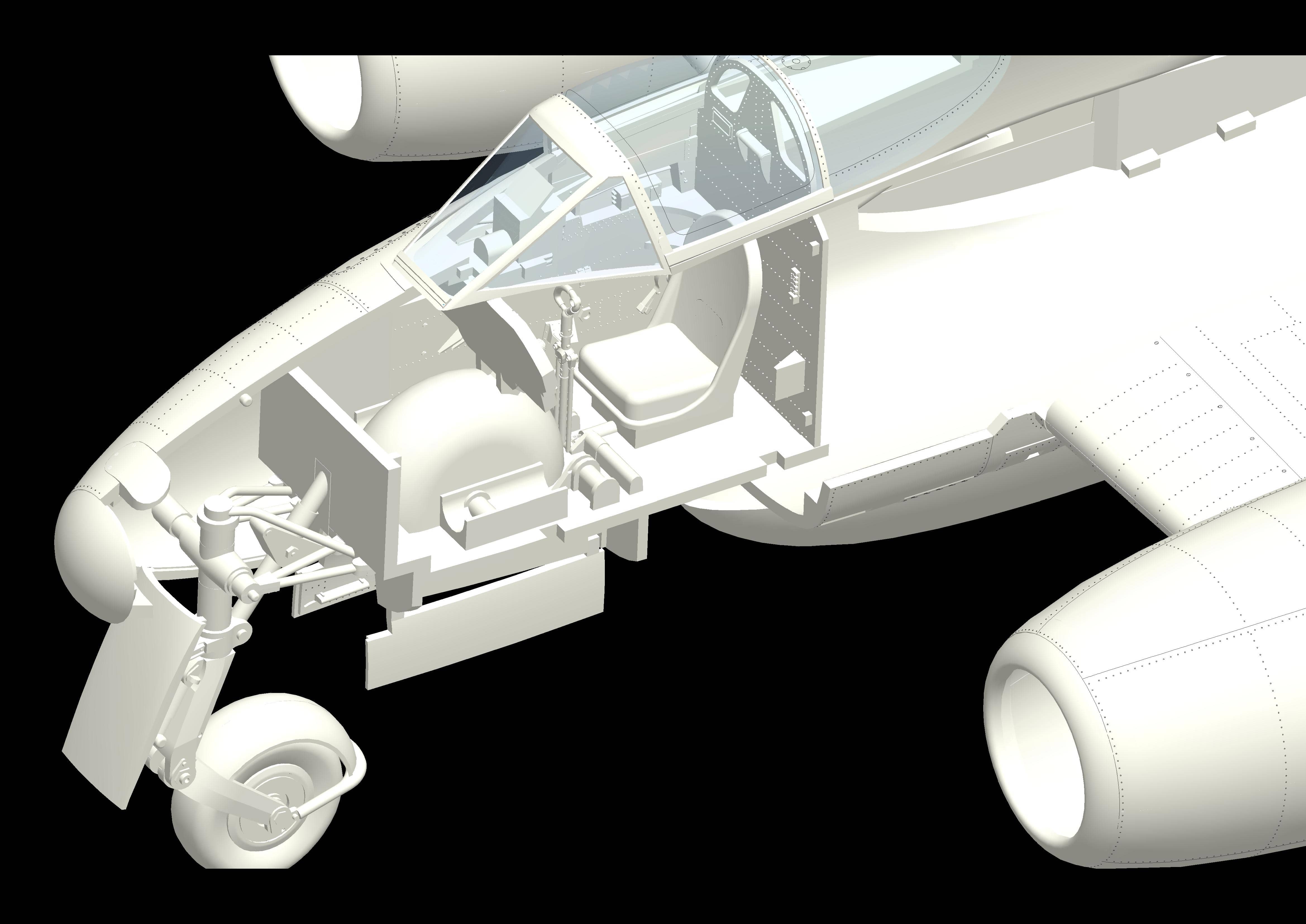 HK Models - 01E006 - Gloster Meteor F.4 - digital model
