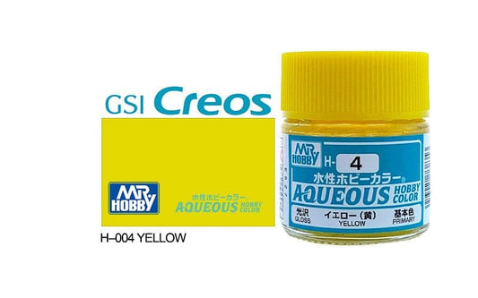 010 - Mr. Hobby - H-004 - Mr Hobby Aqueous H-004 Yellow - primary image