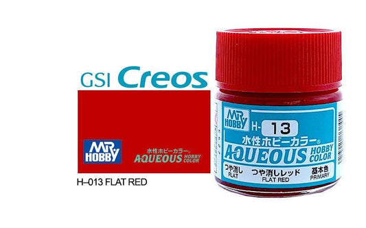 010 - Mr. Hobby - H-013 - Mr Hobby Aqueous H-013 Flat Red - primary image
