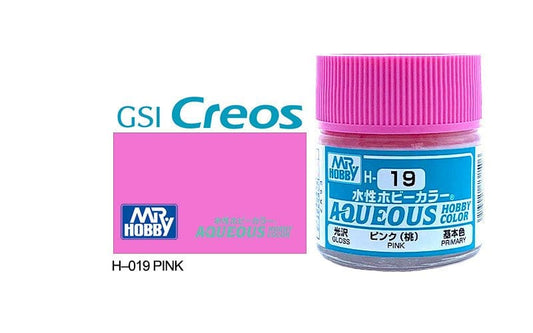 010 - Mr. Hobby - H-019 - Mr Hobby Aqueous H-019 Pink - primary image
