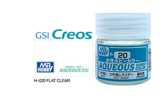 010 - Mr. Hobby - H-020 - Mr Hobby Aqueous H-020 Flat Clear - primary image