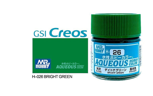 010 - Mr. Hobby - H-026 - Mr Hobby Aqueous H-026 Bright Green - primary image