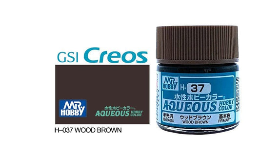 010 - Mr. Hobby - H-037 - Mr Hobby Aqueous H-037 Wood Brown - primary image