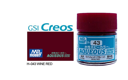 010 - Mr. Hobby - H-043 - Mr Hobby Aqueous H-043 Wine Red - primary image