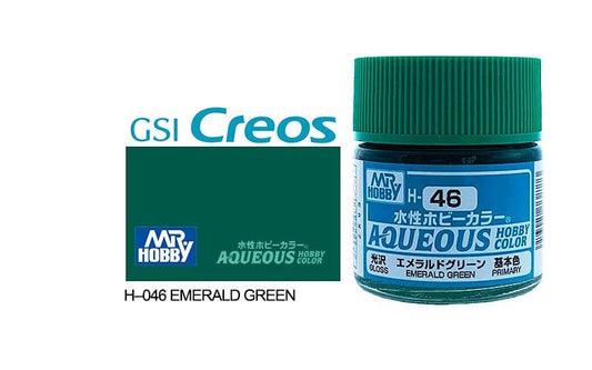 010 - Mr. Hobby - H-046 - Mr Hobby Aqueous H-046 Emerald Green - primary image