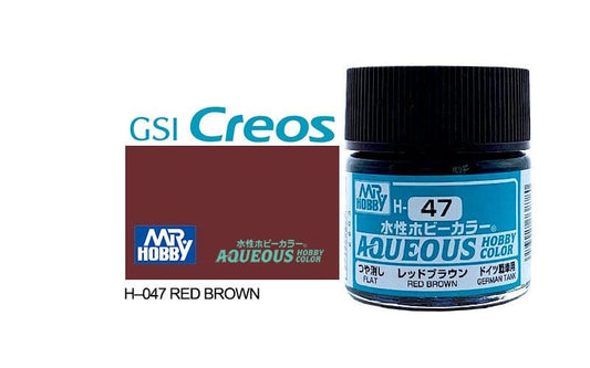010 - Mr. Hobby - H-047 - Mr Hobby Aqueous H-047 Red Brown (Germany) - primary image