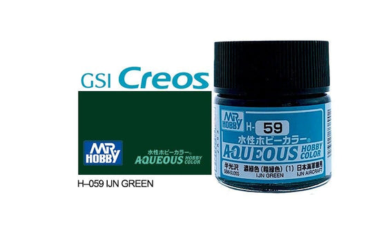 010 - Mr. Hobby - H-059 - Mr Hobby Aqueous H-059 IJN Green (Japan) - primary image