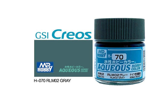 010 - Mr. Hobby - H-070 - Mr Hobby Aqueous H-070 RLM02 Gray (Germany) - primary image