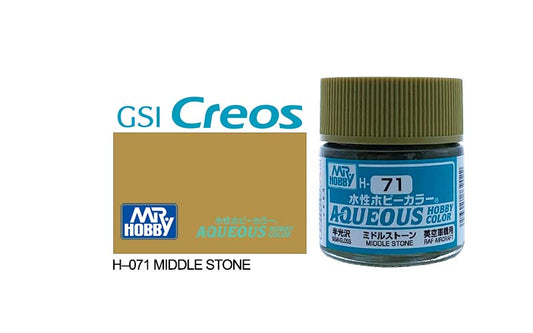 010 - Mr. Hobby - H-071 - Mr Hobby Aqueous H-071 Middle Stone (UK) - primary image