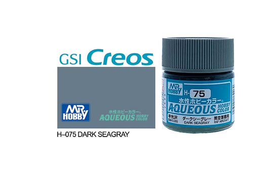 010 - Mr. Hobby - H-075 - Mr Hobby Aqueous H-075 Dark SeaGray (UK) - primary image