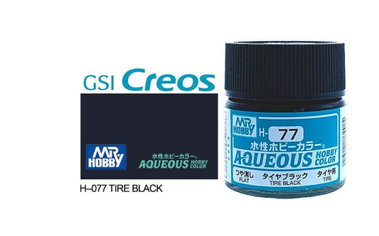 010 - Mr. Hobby - H-077 - Mr Hobby Aqueous H-077 Tire Black - primary image