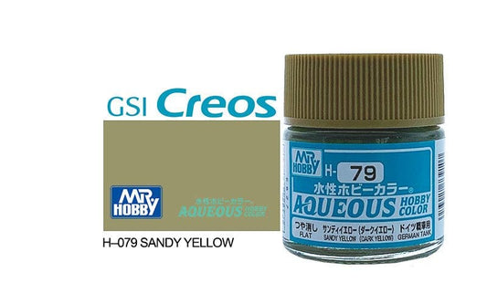 010 - Mr. Hobby - H-079 - Mr Hobby Aqueous H-079 Sandy Yellow (Germany) - primary image