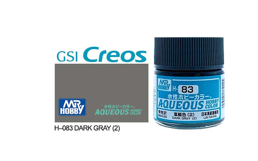 010 - Mr. Hobby - H-083 - Mr Hobby Aqueous H-083 Dark Gray 2 (Japan) - primary image