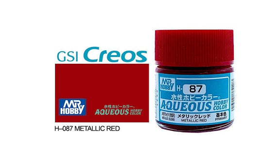 010 - Mr. Hobby - H-087 - Mr Hobby Aqueous H-087 Metallic Red - primary image
