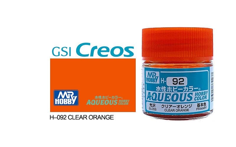 010 - Mr. Hobby - H-092 - Mr Hobby Aqueous H-092 Clear Orange - primary image