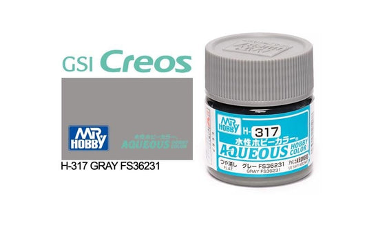 010 - Mr. Hobby - H-317 - Mr Hobby Aqueous H-317 Gray FS36231 (US) - primary image