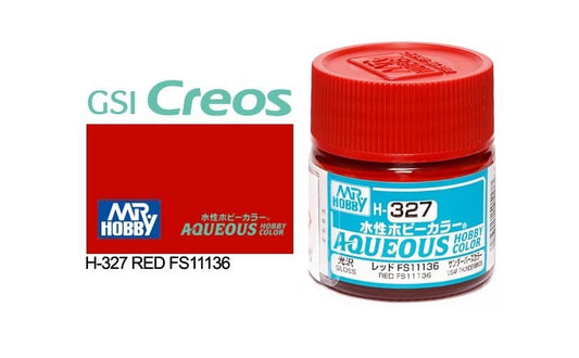 010 - Mr. Hobby - H-327 - Mr Hobby Aqueous H-327 Red FS11136 (US) - primary image