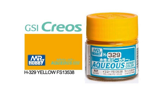 010 - Mr. Hobby - H-329 - Mr Hobby Aqueous H-329 Yellow FS13538 (US) - primary image