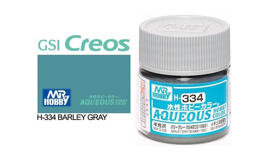 010 - Mr. Hobby - H-334 - Mr Hobby Aqueous H-334 Barley Grey BS4800/18B21 (UK) - primary image
